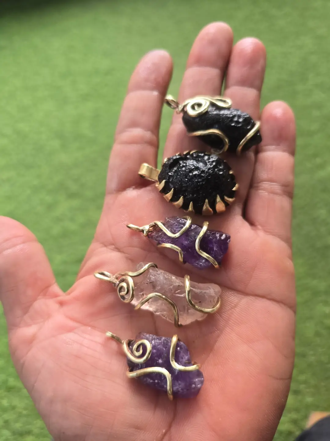 Hand Made Gem Pendants